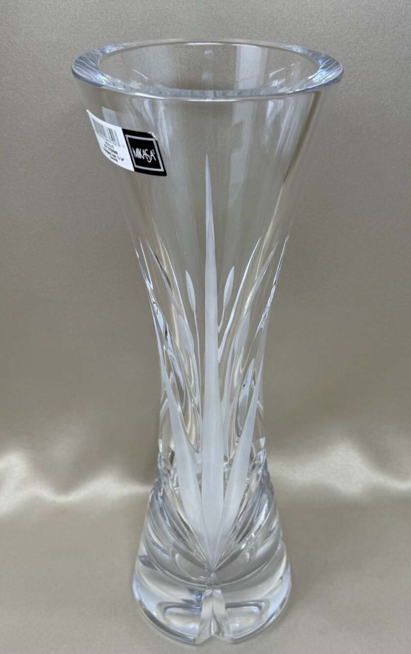 Mikasa Venus Hourglass Vase 13 1/4" Clear Crystal